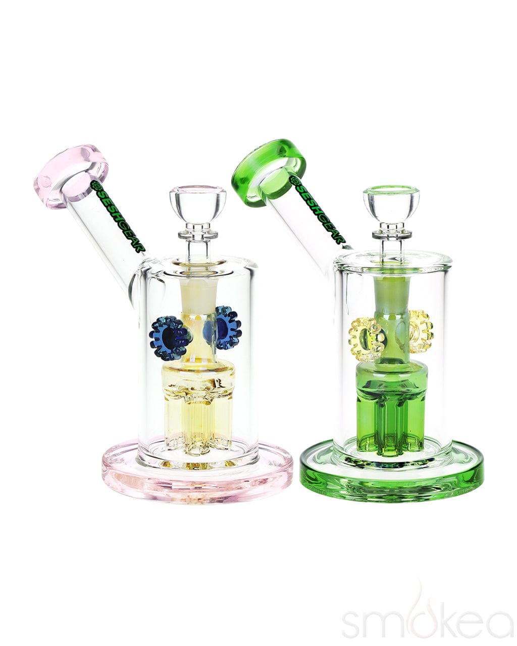 SeshGear Steampunk Gears Fumed Perc Bubbler