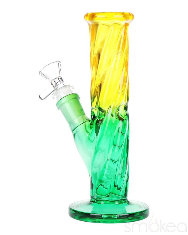 SeshGear Twist Ombre Straight Tube Glass Bong