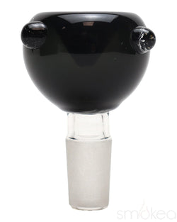 SMOKEA 14mm Glass on Glass Bubble Bowl Black