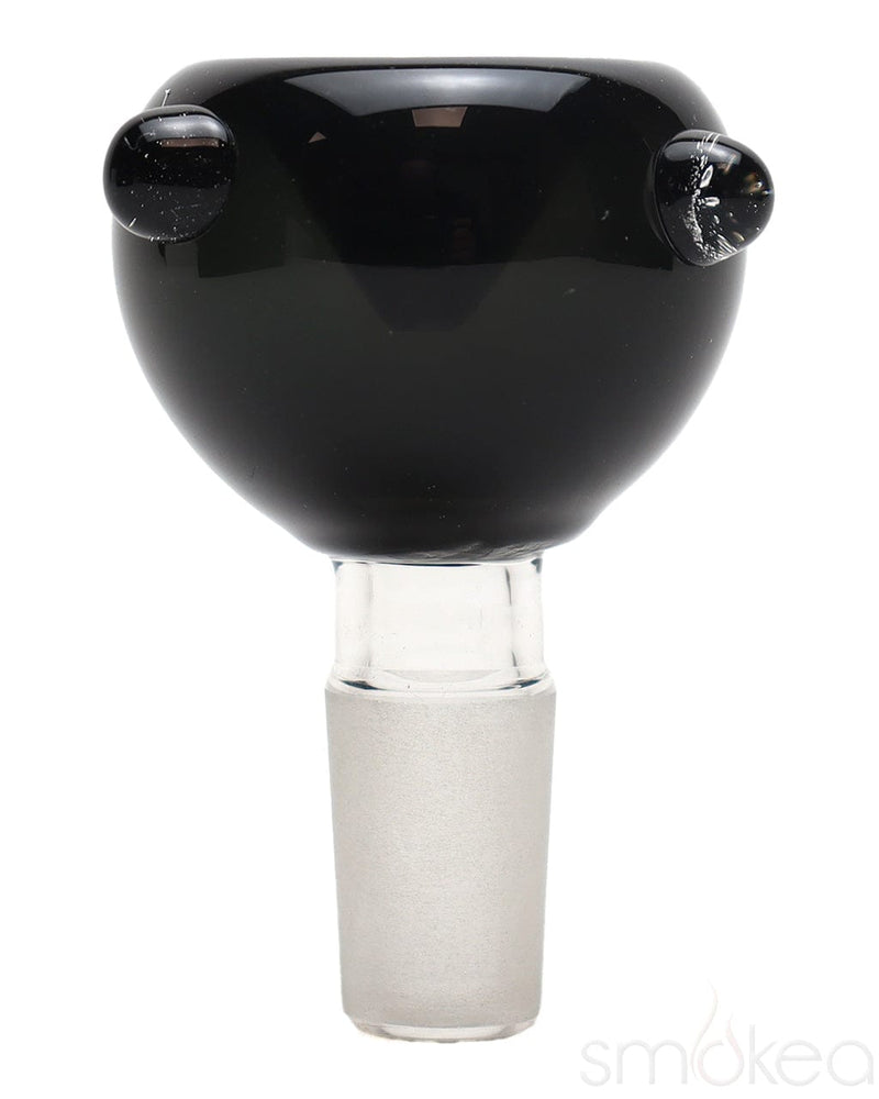 SMOKEA 14mm Glass on Glass Bubble Bowl Black
