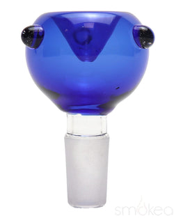 SMOKEA 14mm Glass on Glass Bubble Bowl Blue