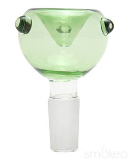 SMOKEA 14mm Glass on Glass Bubble Bowl Green