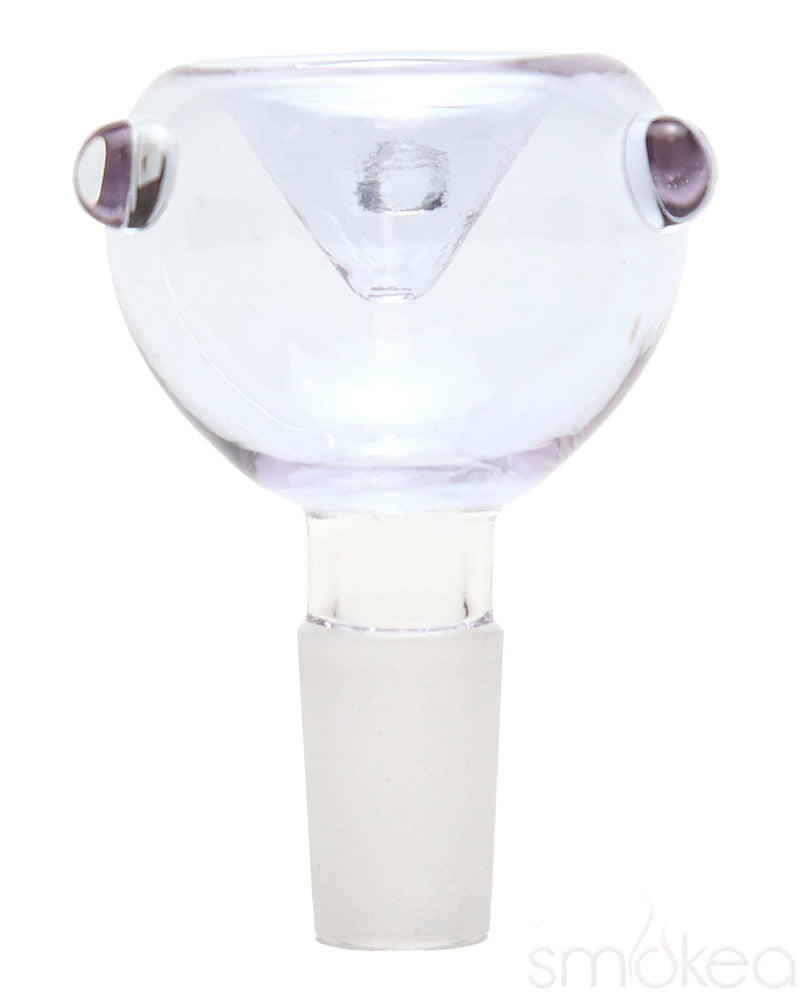 SMOKEA 14mm Glass on Glass Bubble Bowl Lavender