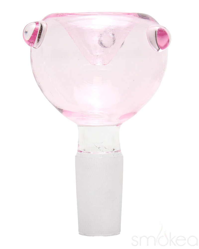 SMOKEA 14mm Glass on Glass Bubble Bowl Pink