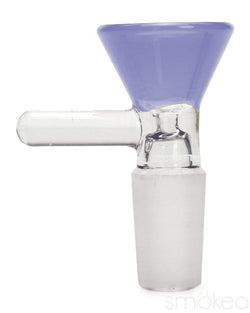 SMOKEA 14mm Glass on Glass Funnel Bowl Periwinkle