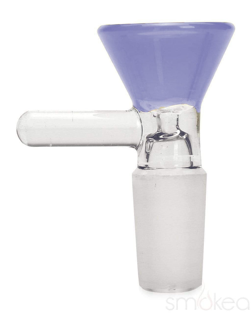 SMOKEA 14mm Glass on Glass Funnel Bowl Periwinkle
