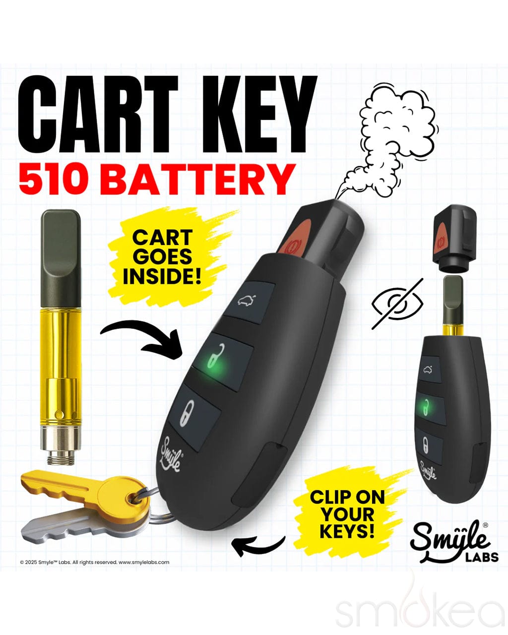 Smyle Labs Penjamin Key Fob Vape Cart Battery Smyle Labs Penjamin Key Fob Vape Cart Battery