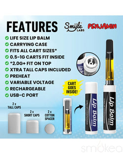 Smyle Labs Penjamin Lip Balm Vape Cart Battery Smyle Labs Penjamin Lip Balm Vape Cart Battery