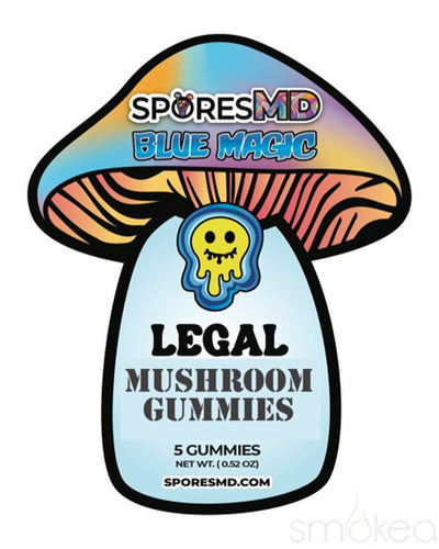 Spores MD Infused Mushroom Gummies - Blue Magic (5-Pack)