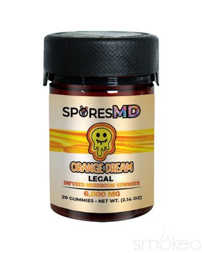 Spores MD Infused Mushroom Gummies - Orange Dream (20-Pack)