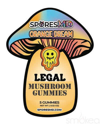 Spores MD Infused Mushroom Gummies - Orange Dream (5-Pack)