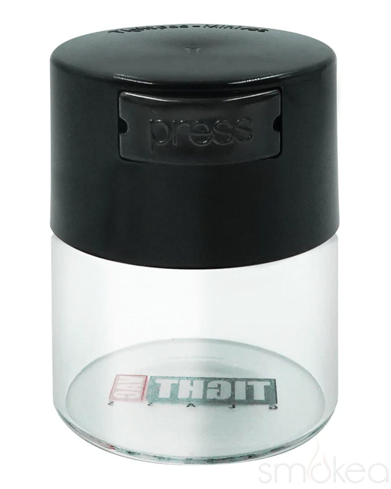 Tightvac 10g Glass Storage Jar Black