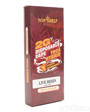 Top Shelf Hemp 2g Liquid Diamonds Blend Vape - Berry Crunch