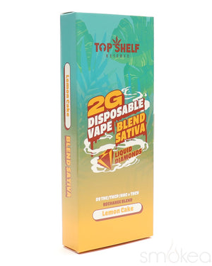 Top Shelf Hemp 2g Liquid Diamonds Blend Vape - Lemon Cake