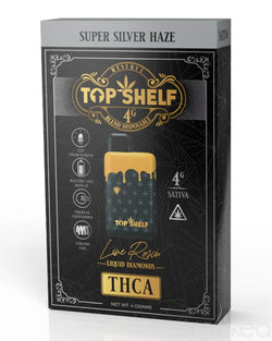 Top Shelf Hemp 4g THCA Live Resin Vape - Super Silver Haze