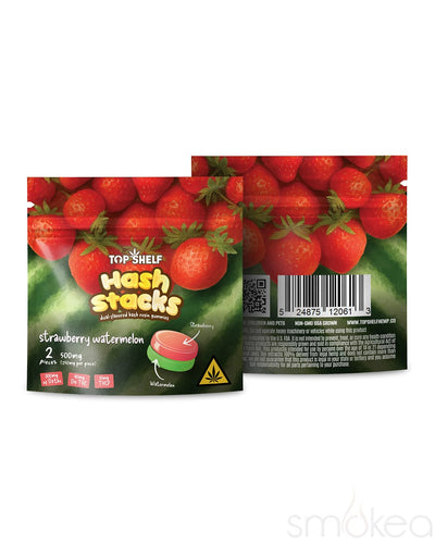 Top Shelf Hemp Hash Stacks Gummies - Strawberry Watermelon 2 Pack