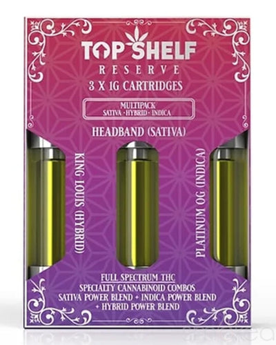 Top Shelf Hemp "Multi-Pack" Blend Vape Cartridges (3-Pack)