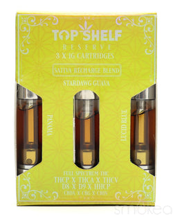 Top Shelf Hemp "Recharge" 2.0 Blend Vape Cartridges (3-Pack)