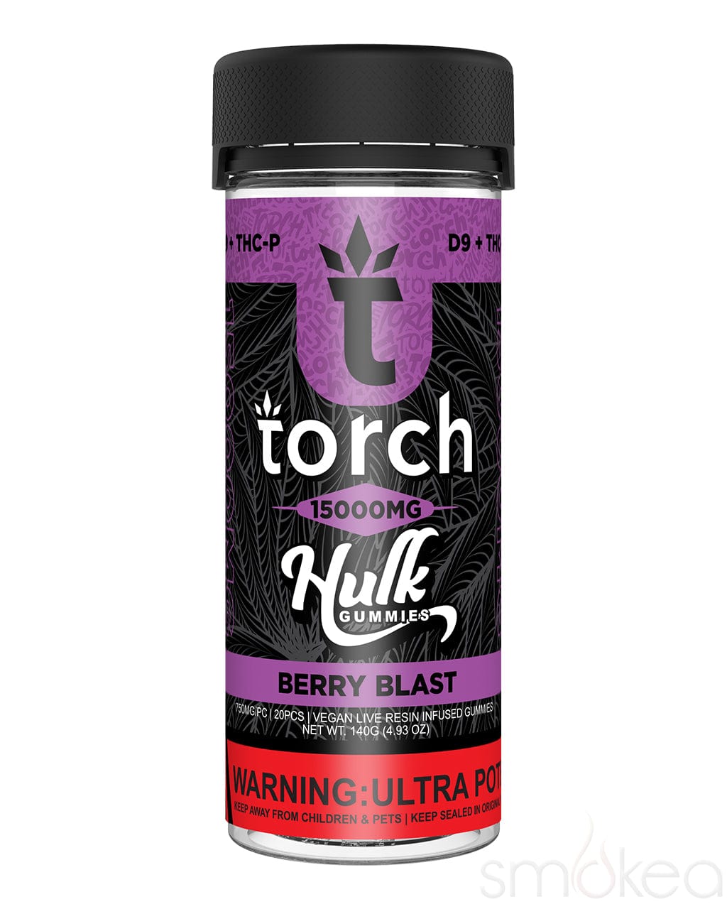 Torch 15000mg Delta 9 + THCP Hulk Gummies - Berry Blast