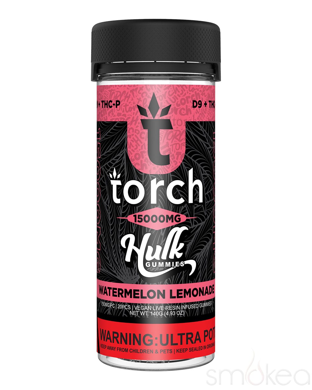 Torch 15000mg Delta 9 + THCP Hulk Gummies - Watermelon Lemonade