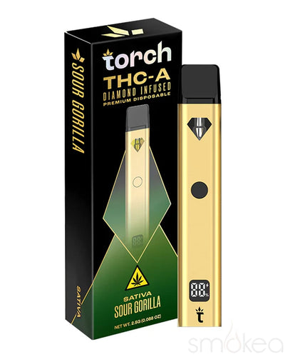 Torch 2.5g THCA Diamond Infused Vape - Sour Gorilla