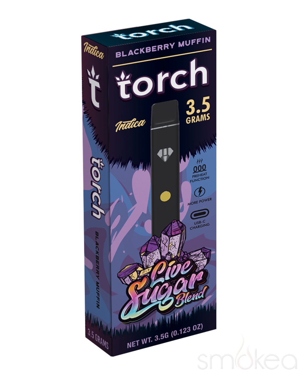 Torch 3.5g Live Sugar Blend Vape - Blackberry Muffin