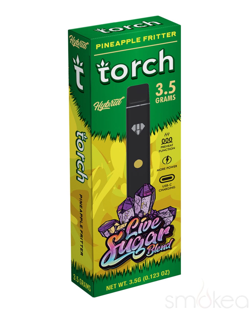Torch 3.5g Live Sugar Blend Vape - Pineapple Fritter Torch 3.5g Live Sugar Blend Vape - Pineapple Fritter