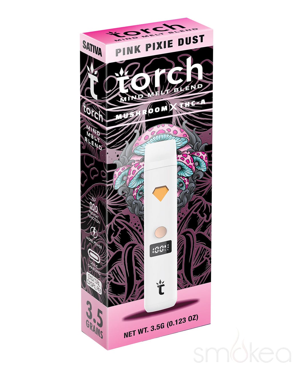 Torch 3.5g Mind Melt Blend Disposable Vape - Pink Pixie Dust Torch 3.5g Mind Melt Blend Disposable Vape - Pink Pixie Dust