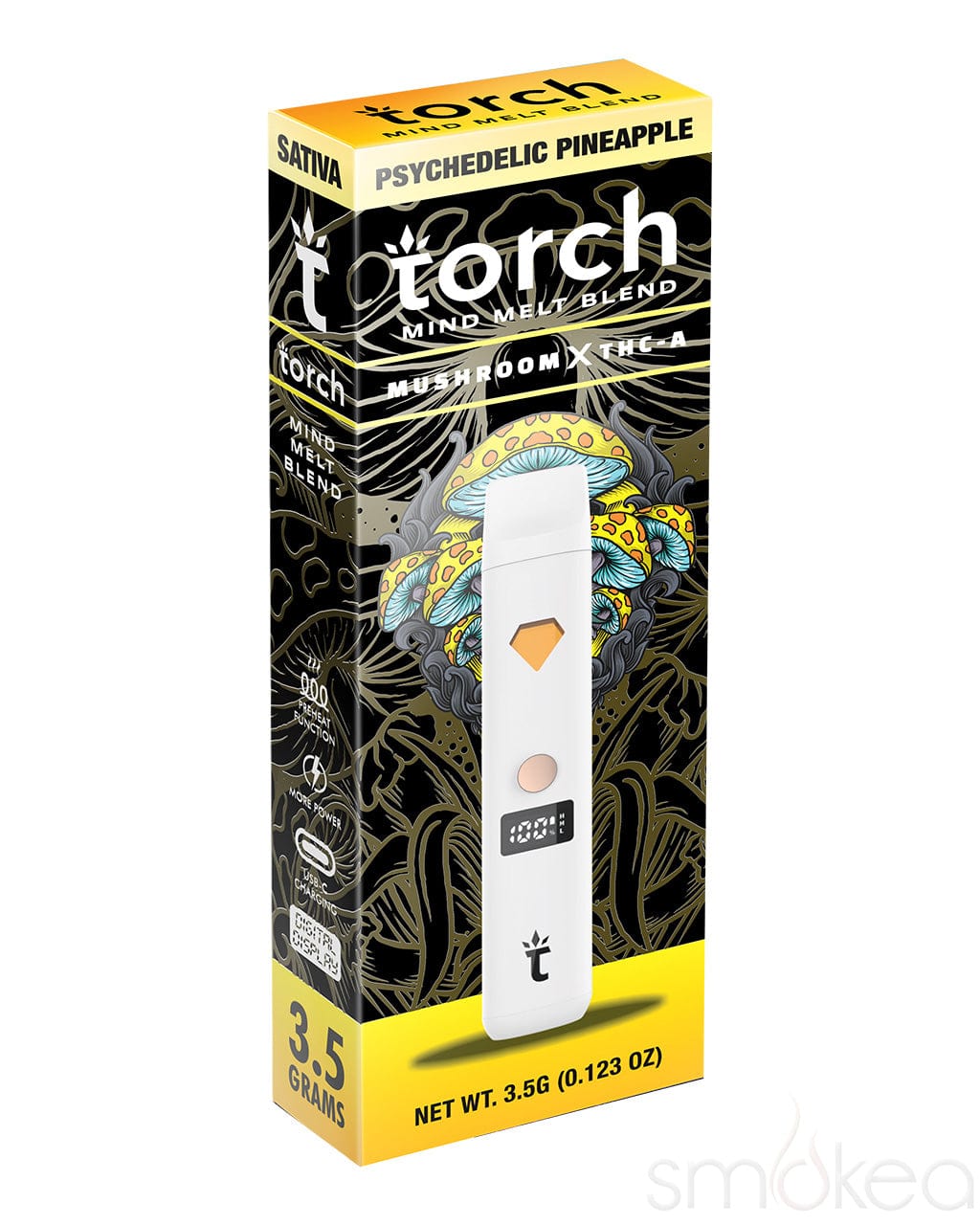 Torch 3.5g Mind Melt Blend Disposable Vape - Psychedelic Pineapple Torch 3.5g Mind Melt Blend Disposable Vape - Psychedelic Pineapple