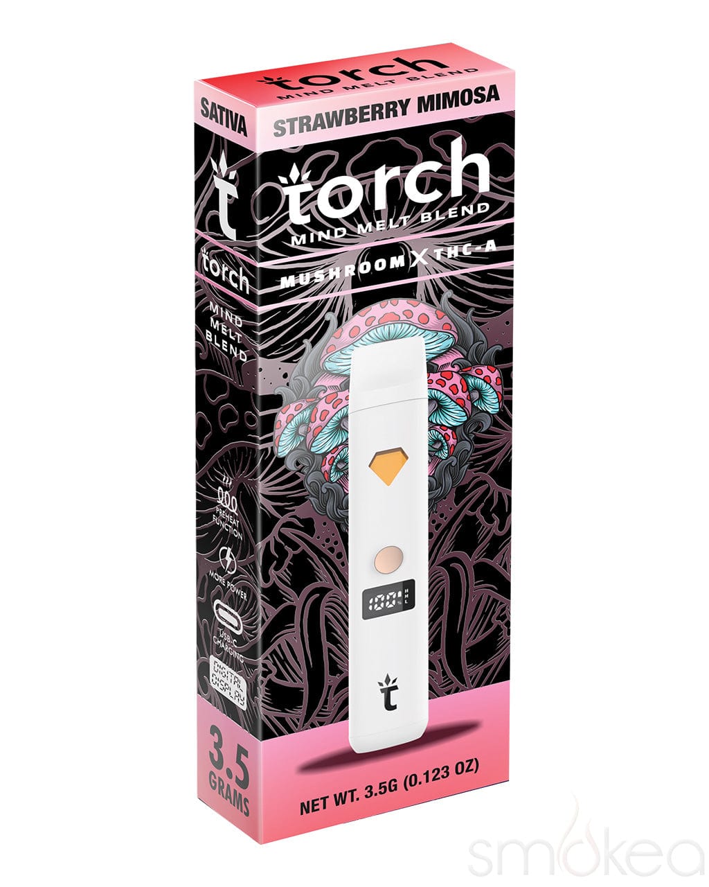 Torch 3.5g Mind Melt Blend Disposable Vape - Strawberry Mimosa Torch 3.5g Mind Melt Blend Disposable Vape - Strawberry Mimosa