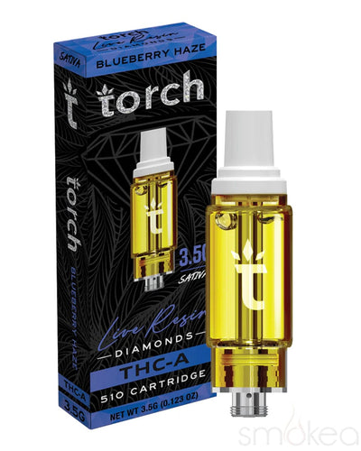 Torch 3.5g THCA Live Resin Diamonds Cartridge - Blueberry Haze