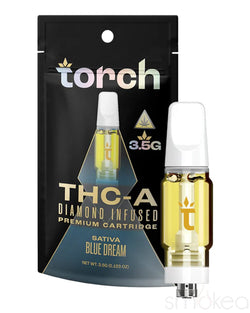 Torch 3.5g THCA T5 Diamond Infused Cartridge - Blue Dream