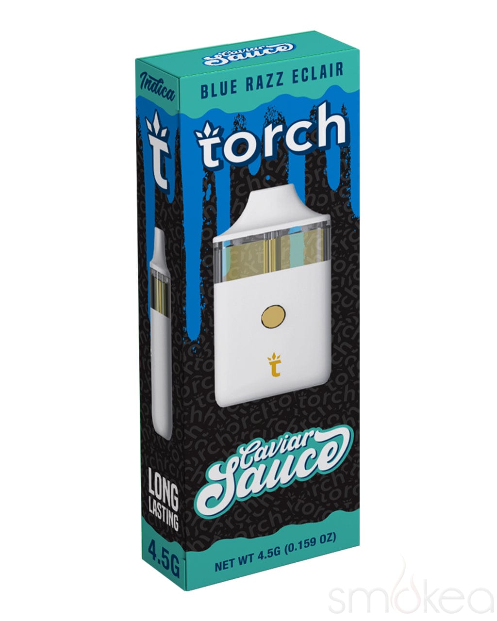 Torch 4.5g Razor Caviar Sauce Vape - Blue Razz Eclair Torch 4.5g Razor Caviar Sauce Vape - Blue Razz Eclair
