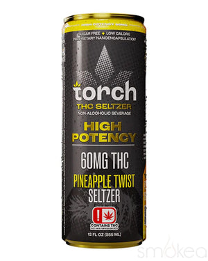 Torch 60mg High Potency THC Seltzer - Pineapple Twist