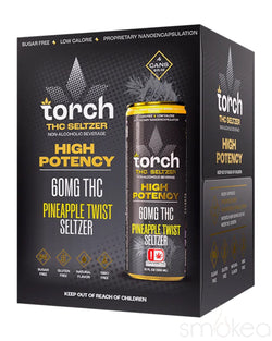 Torch 60mg High Potency THC Seltzer - Pineapple Twist