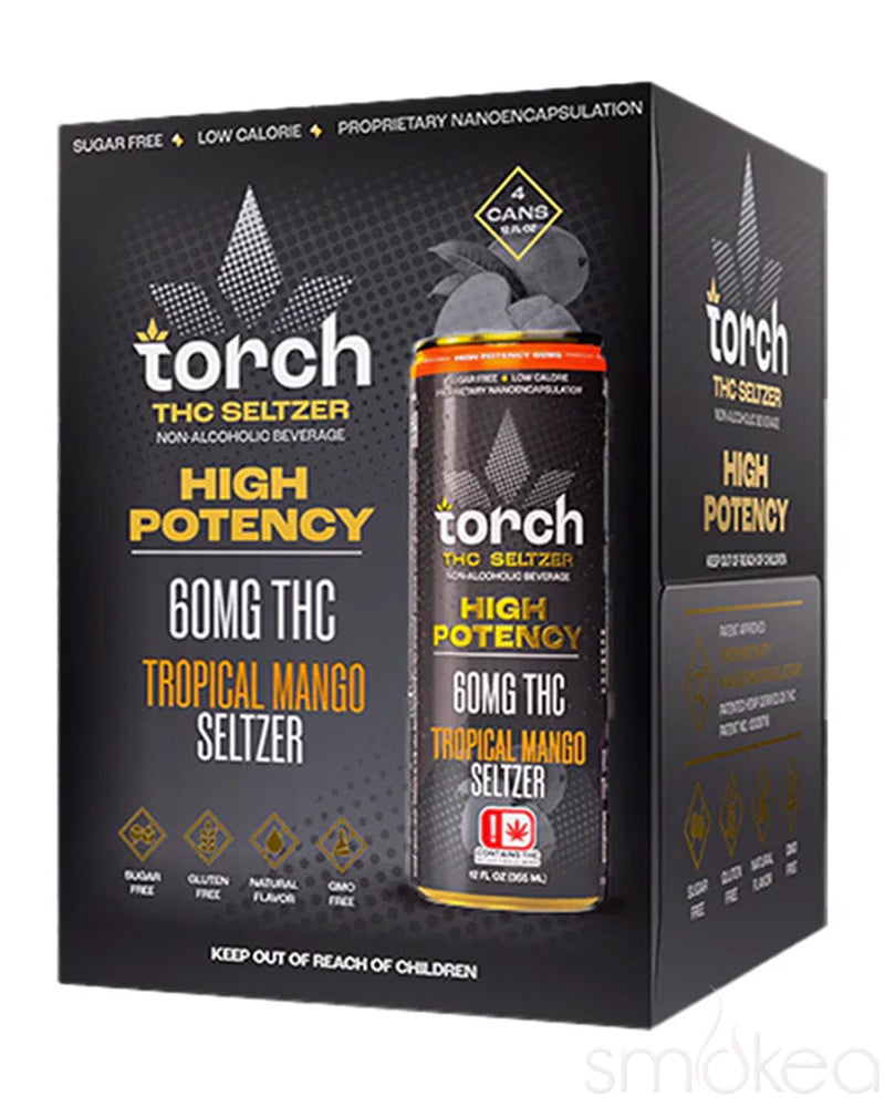 Torch 60mg High Potency THC Seltzer - Tropical Mango