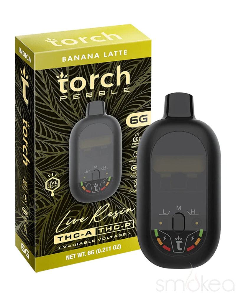 Torch 6g Pebble THCA Live Resin Blend Vape - Banana Latte