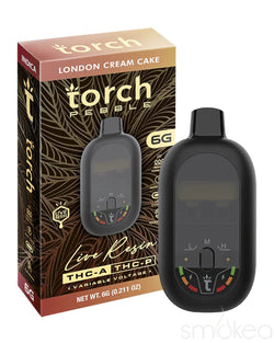 Torch 6g Pebble THCA Live Resin Blend Vape - London Cream Cake