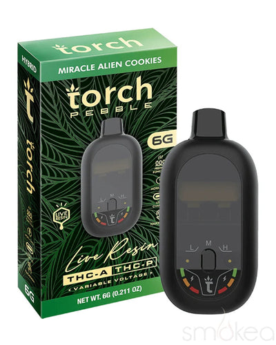 Torch 6g Pebble THCA Live Resin Blend Vape - Miracle Alien Cookies