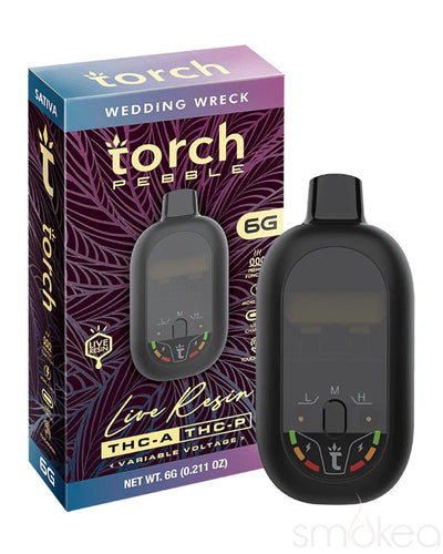 Torch 6g Pebble THCA Live Resin Blend Vape - Wedding Wreck