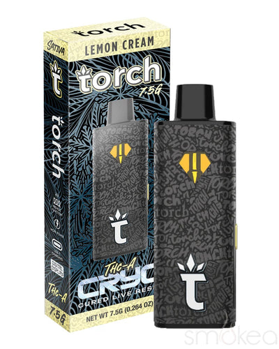 Torch 7.5g Cryo THCA Cured Live Resin Vape - Lemon Cream