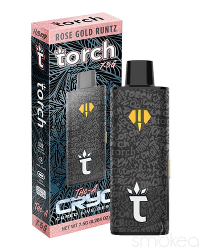Torch 7.5g Cryo THCA Cured Live Resin Vape - Rose Gold Runtz