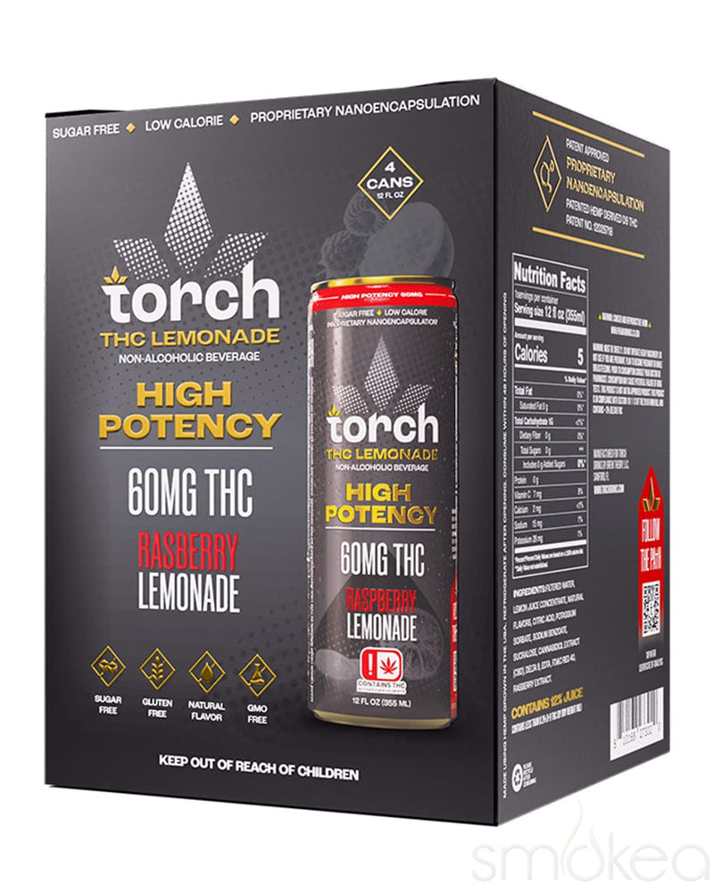 Torch Raspberry Lemonade Torch 60mg High Potency THC Seltzer - Raspberry Lemonade