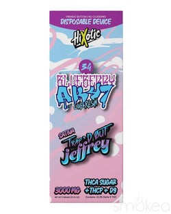 Trap'd Out Jeffrey 3g THCA Blend Disposable Vape - Blueberry AK47