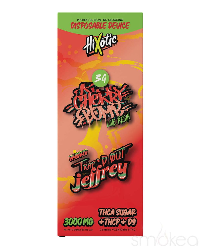 Trap'd Out Jeffrey 3g THCA Blend Disposable Vape - Cherry Bomb