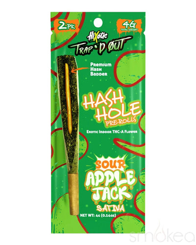 Trap'd Out THCA Hash Holes Pre-Rolls - Sour Apple Jack