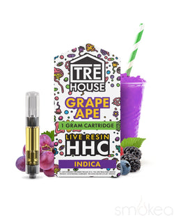 TRĒ House 1g Live Resin HHC Cartridge - Grape Ape