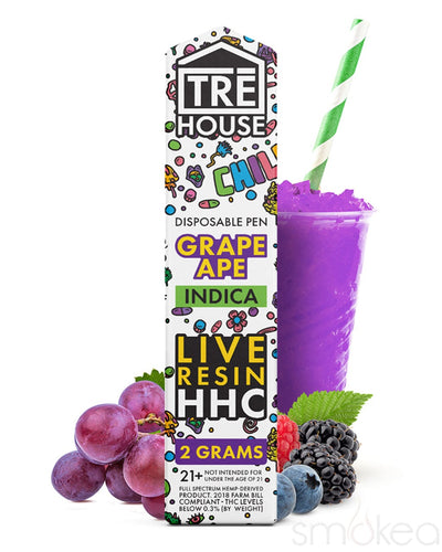 TRĒ House 2g Live Resin HHC Vape - Grape Ape