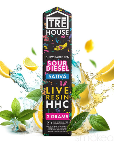 TRĒ House 2g Live Resin HHC Vape - Sour Diesel