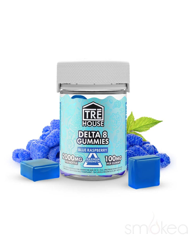 TRĒ House Delta 8 High Potency Gummies - Blue Raspberry